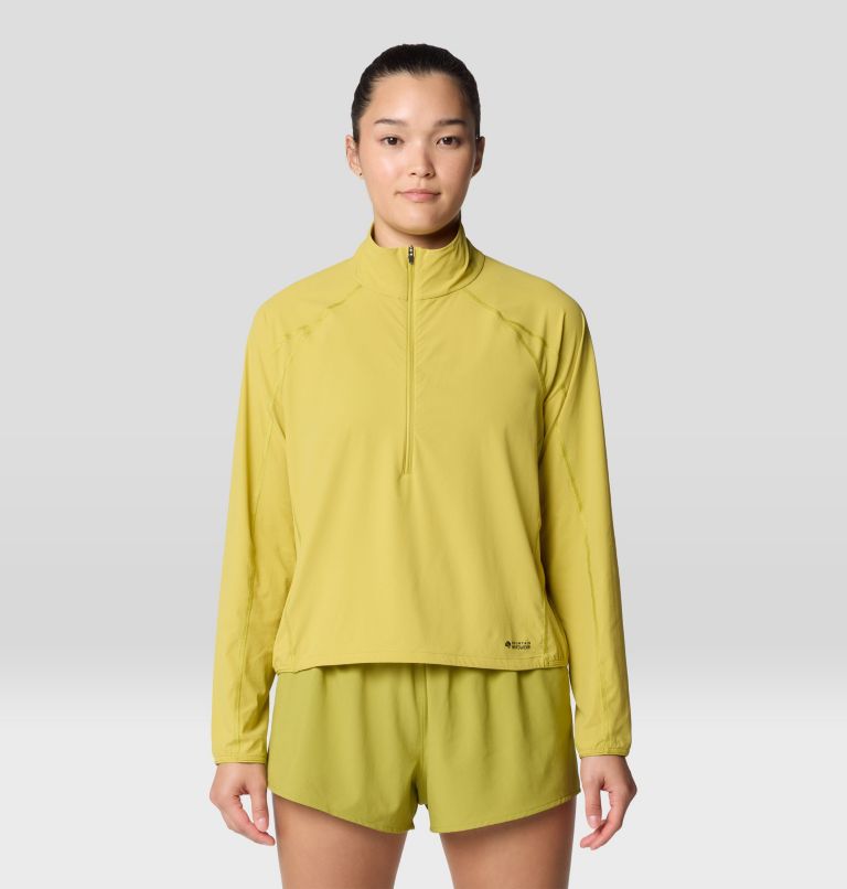 Women's Sunshield 1/2 Zip, Color: Bright Olive, image 1