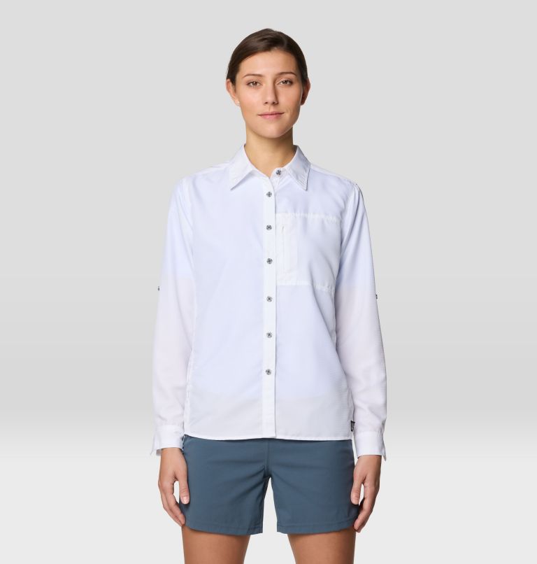 Women's Canyon Long Sleeve, Color: White, image 1