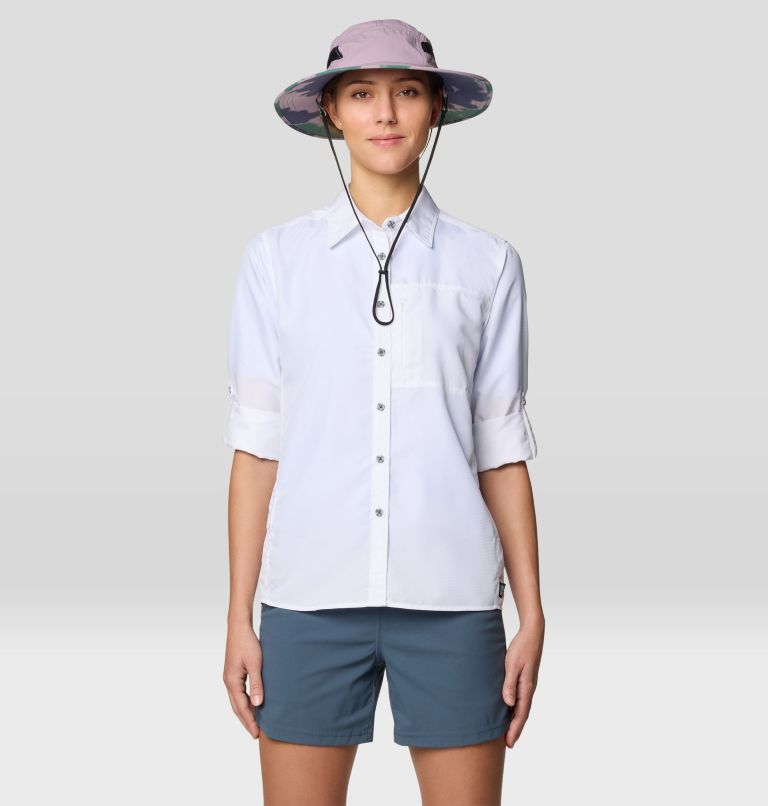 Women's Canyon Long Sleeve, Color: White, image 2