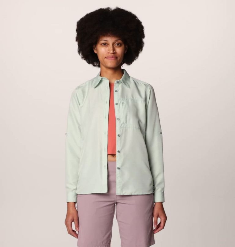 Women's Canyon Long Sleeve, Color: Mineral Spring