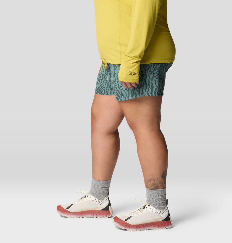 Women's Dynama Short - Plus Size, Color: Blue Pine Digidaze Print, image 3