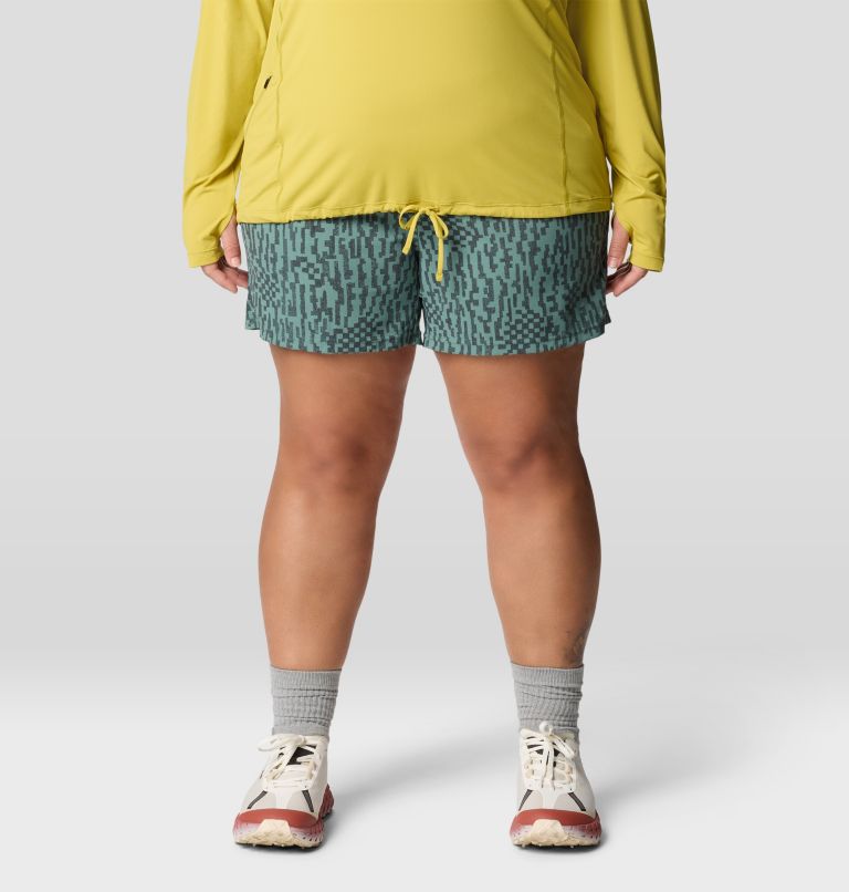 Women's Dynama Short - Plus Size, Color: Blue Pine Digidaze Print, image 1