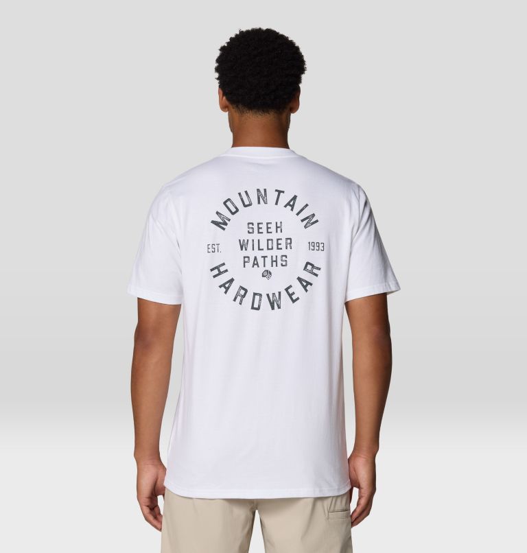 Men's MHW Circle Short Sleeve, Color: White, image 2