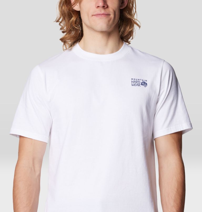 Men's Mountain Sunset Short Sleeve, Color: White, image 5