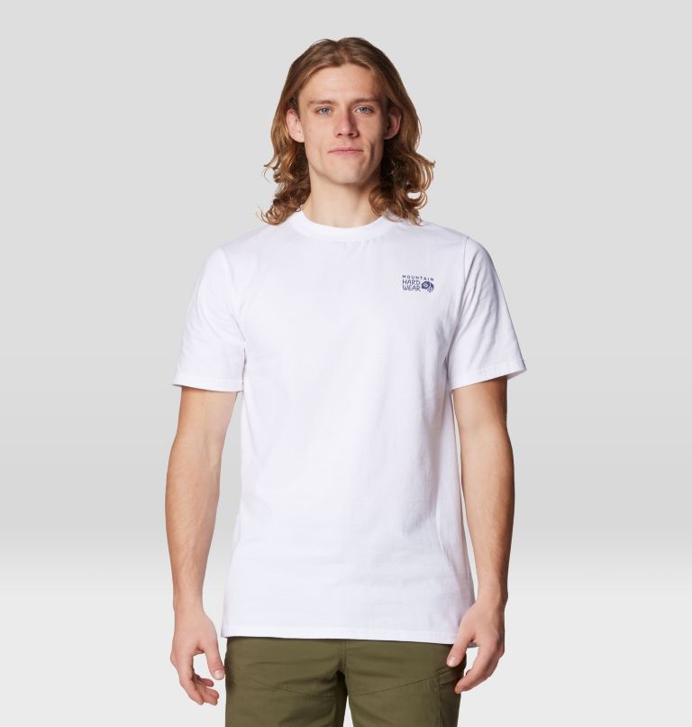 Men's Mountain Sunset Short Sleeve, Color: White, image 1