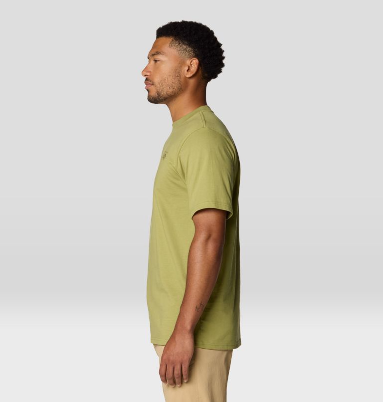 Men's Mountain Sunset Short Sleeve, Color: Fatigue Green, image 4