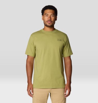 Men's Mountain Sunset Short Sleeve, Color: Fatigue Green, image 1