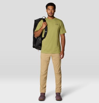 Men's Mountain Sunset Short Sleeve, Color: Fatigue Green, image 2