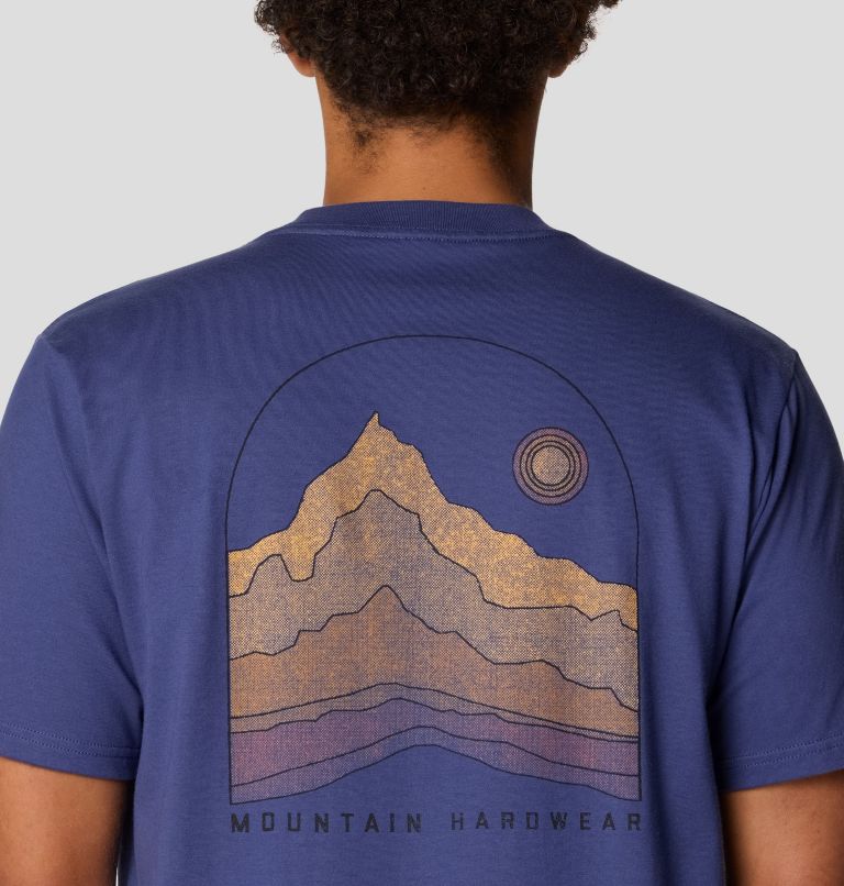 Men's Mountain Sunset Short Sleeve, Color: Lapis Dusk, image 5