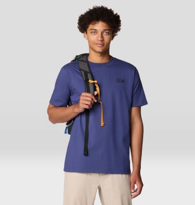 Men's Mountain Sunset Short Sleeve, Color: Lapis Dusk, image 6