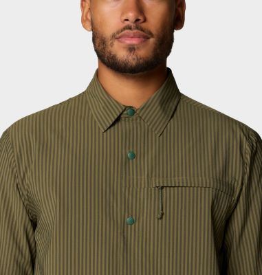 Men's Sunshadow Long Sleeve, Color: Combat Green, image 4
