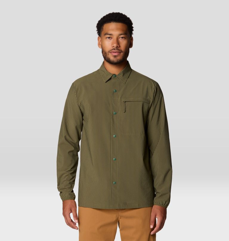 Men's Sunshadow Long Sleeve, Color: Combat Green, image 1