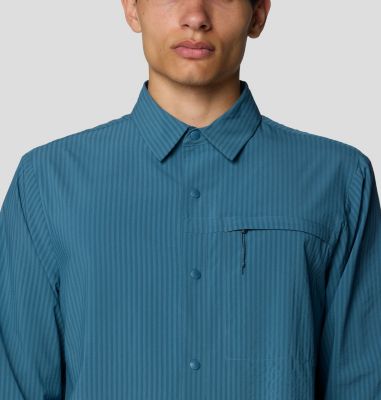 Men's Sunshadow Long Sleeve, Color: Adriatic Blue, image 12