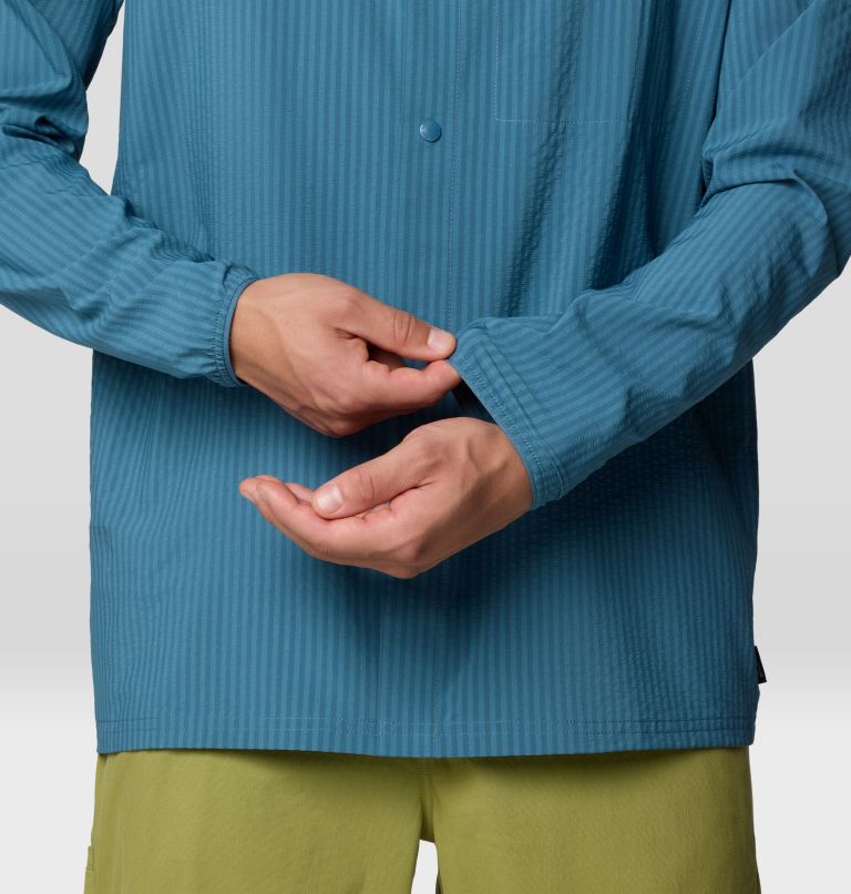 Men's Sunshadow Long Sleeve, Color: Adriatic Blue, image 6