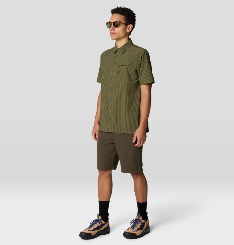 Men's Sunshadow Short Sleeve, Color: Combat Green, image 2