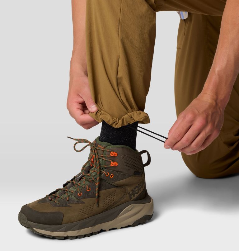 Men's Traxion Trail Pant, Color: Corozo Nut, image 8