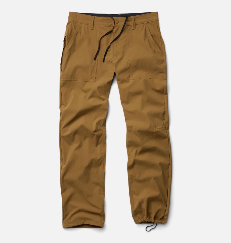 Men's Traxion Trail Pant, Color: Corozo Nut, image 3