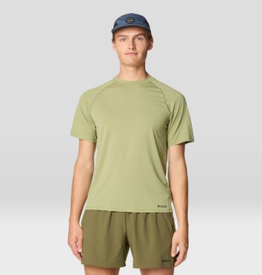 Men's SplitSecond Short Sleeve, Color: Light Cactus, image 5