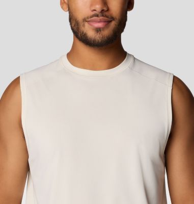 Men's SplitSecond Tank, Color: Stone, image 4