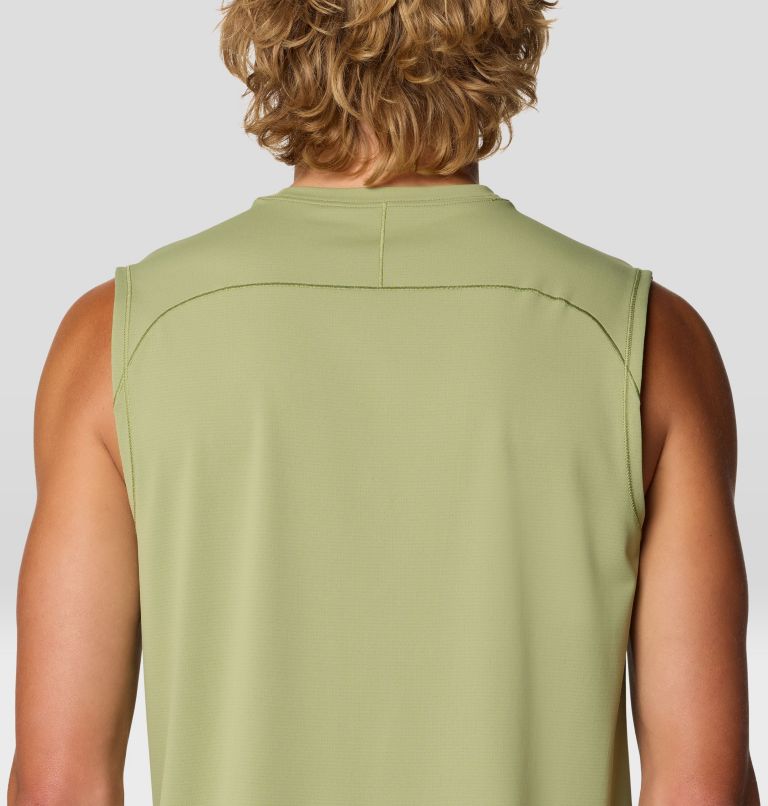 Men's SplitSecond Tank, Color: Light Cactus, image 6