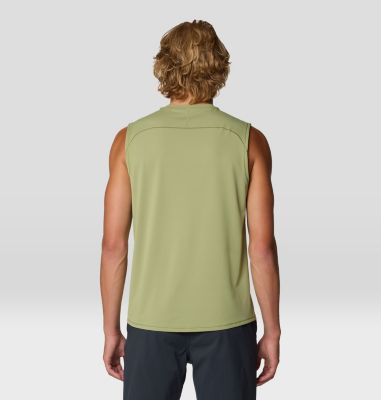 Men's SplitSecond Tank, Color: Light Cactus, image 7
