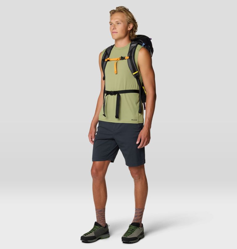 Men's SplitSecond Tank, Color: Light Cactus, image 2