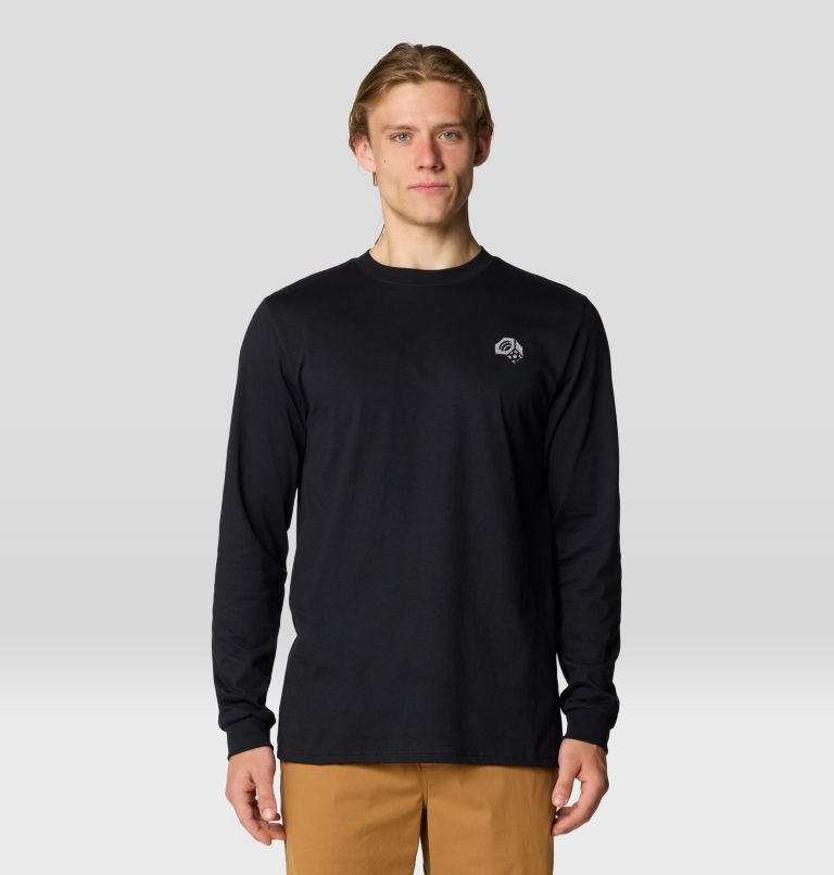 Men's Tri-Color Bolt Long Sleeve, Color: Black, image 1