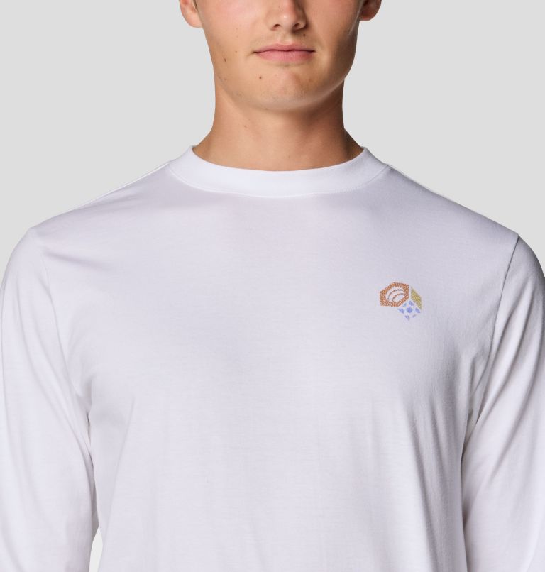 Men's Tri-Color Bolt Long Sleeve, Color: White, image 5