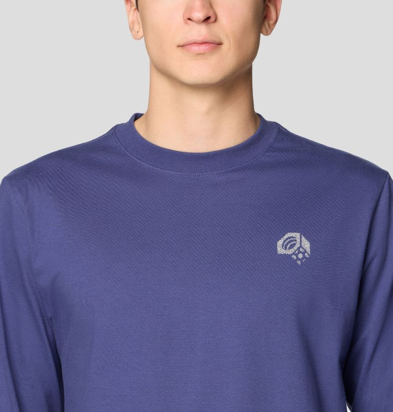 Men's Tri-Color Bolt Long Sleeve, Color: Lapis Dusk, image 4