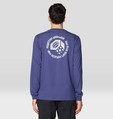 Men's Tri-Color Bolt Long Sleeve, Color: Lapis Dusk, image 2