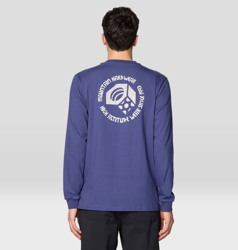 Men's Tri-Color Bolt Long Sleeve, Color: Lapis Dusk, image 2