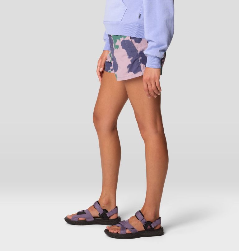 Women's Stryder Swim Short, Color: Blue Pine Blissed Dye Print, image 5