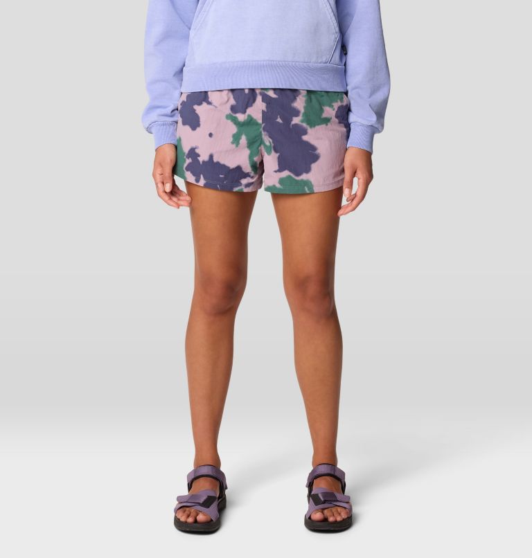 Women's Stryder Swim Short, Color: Blue Pine Blissed Dye Print, image 1