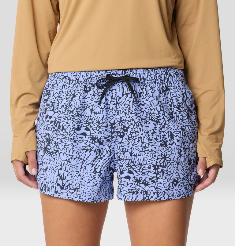 Women's Stryder Swim Short, Color: Light Illusion Forager Print, image 6