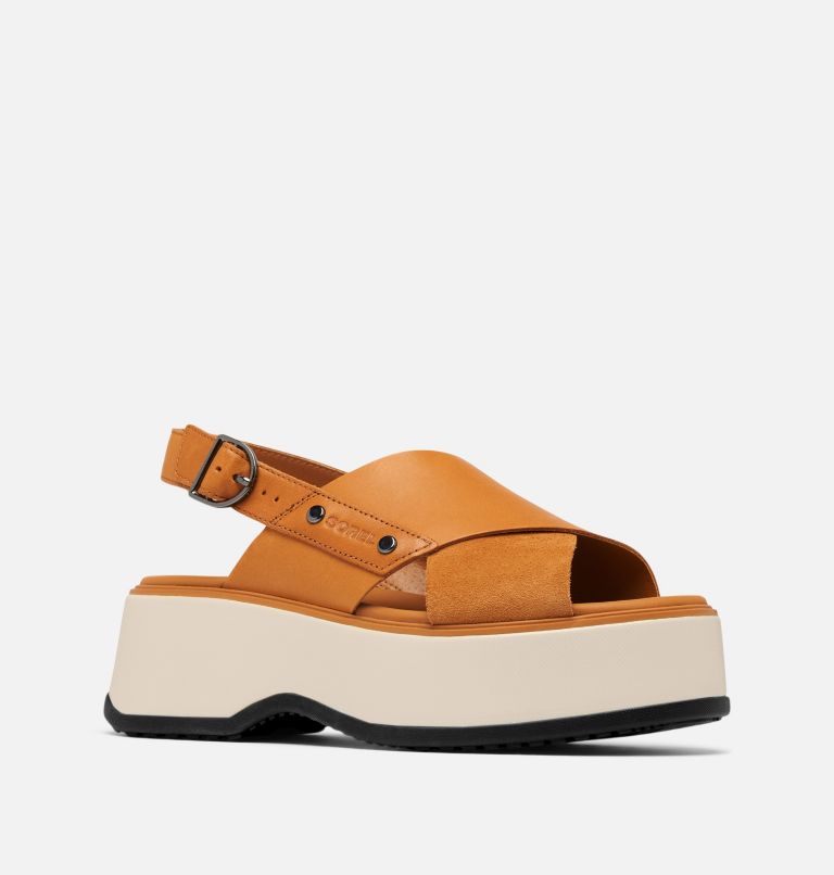 DAYSPRING Women's Crisscross Sandal, Color: Canyon Gold, Black, image 7