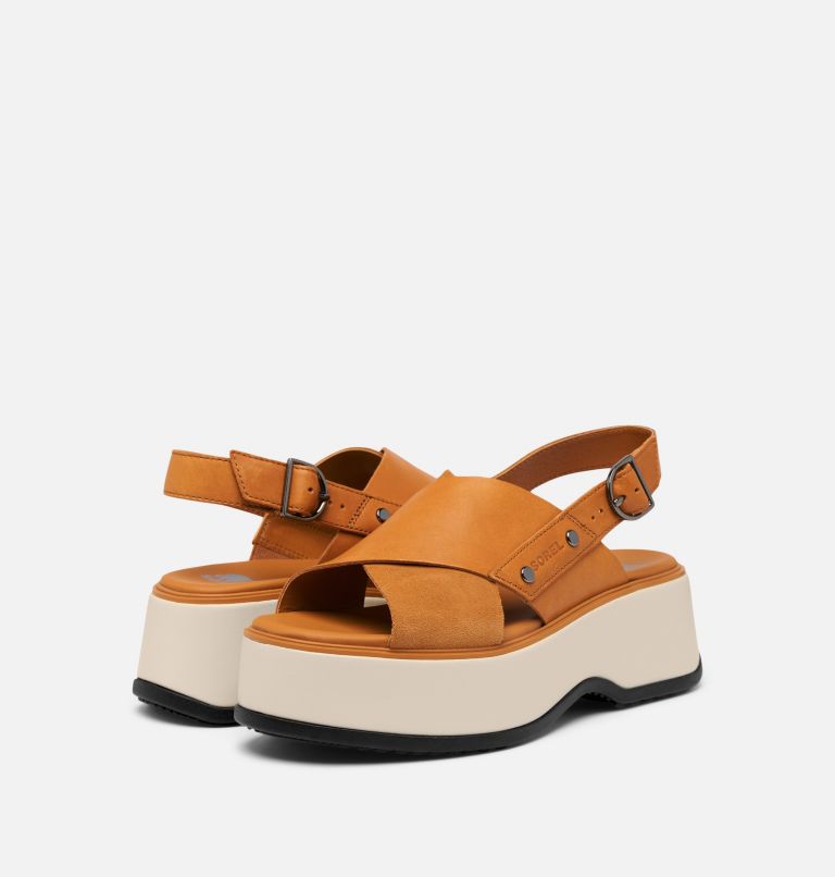 DAYSPRING Women's Crisscross Sandal, Color: Canyon Gold, Black, image 9