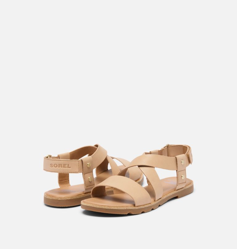 Women's ELLA III CRISSCROSS Sandal, Color: Honest Beige, Gum 2, image 9