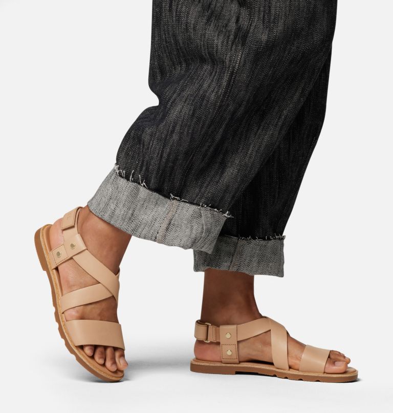 Women's ELLA III CRISSCROSS Sandal, Color: Honest Beige, Gum 2, image 10