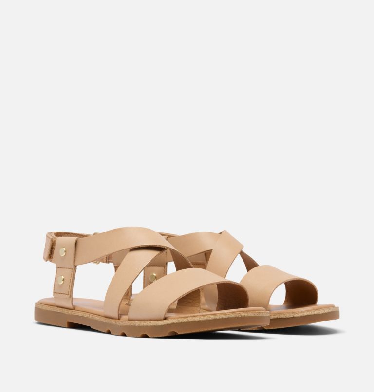 Women's ELLA III CRISSCROSS Sandal, Color: Honest Beige, Gum 2, image 2