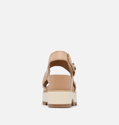 JOANIE IV Women's Sandal Wedge, Color: Honest Beige, Gum 2, image 7