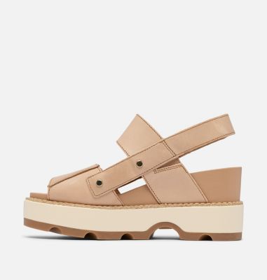 JOANIE IV Women's Sandal Wedge, Color: Honest Beige, Gum 2, image 8