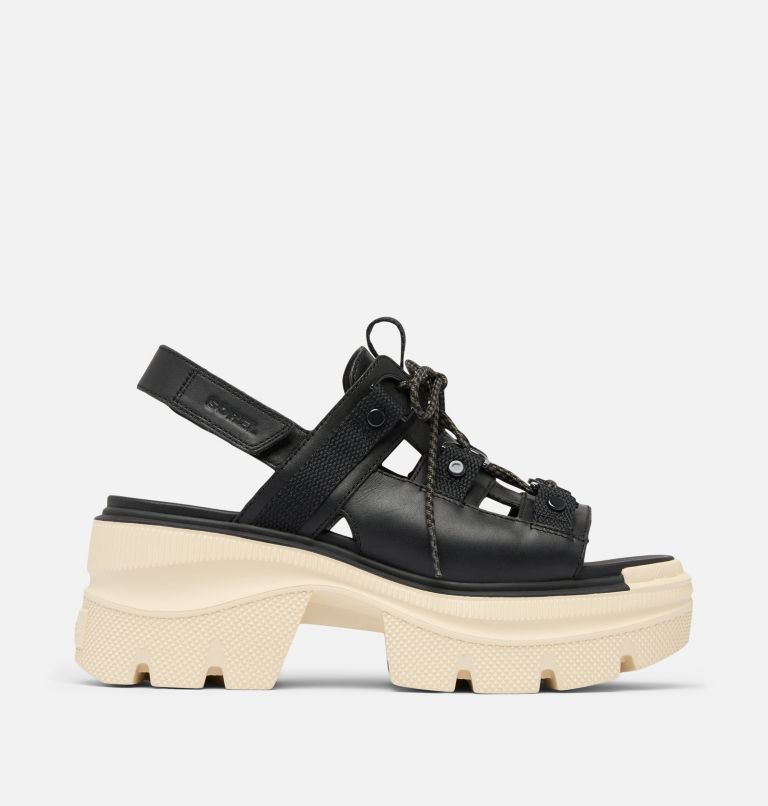 REIN CB Women's Lace Platform Sandal, Color: Black, Bleached Ceramic, image 1