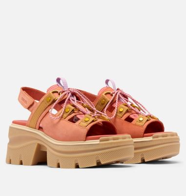 Sandalias con plataforma y cordones REIN CB para mujer, Color: Tuscan, Gum 16, image 2