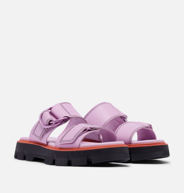 Women's REIN CB Slide Sandal, Color: Aura, Black, image 2