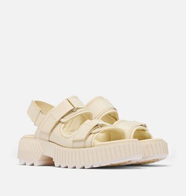 ONA AVE Women's Multistrap Mid Sandal, Color: Chalk, Chalk, image 10