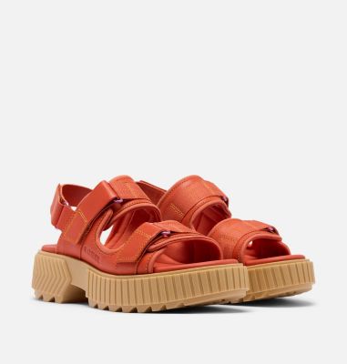 ONA AVE Women's Multistrap Mid Sandal, Color: Tuscan, Aura, image 2