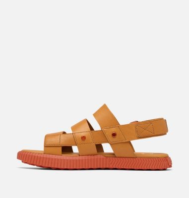 ONA AVE Women's Slingback Flat Sandal, Color: Canyon Gold, Tuscan, image 12