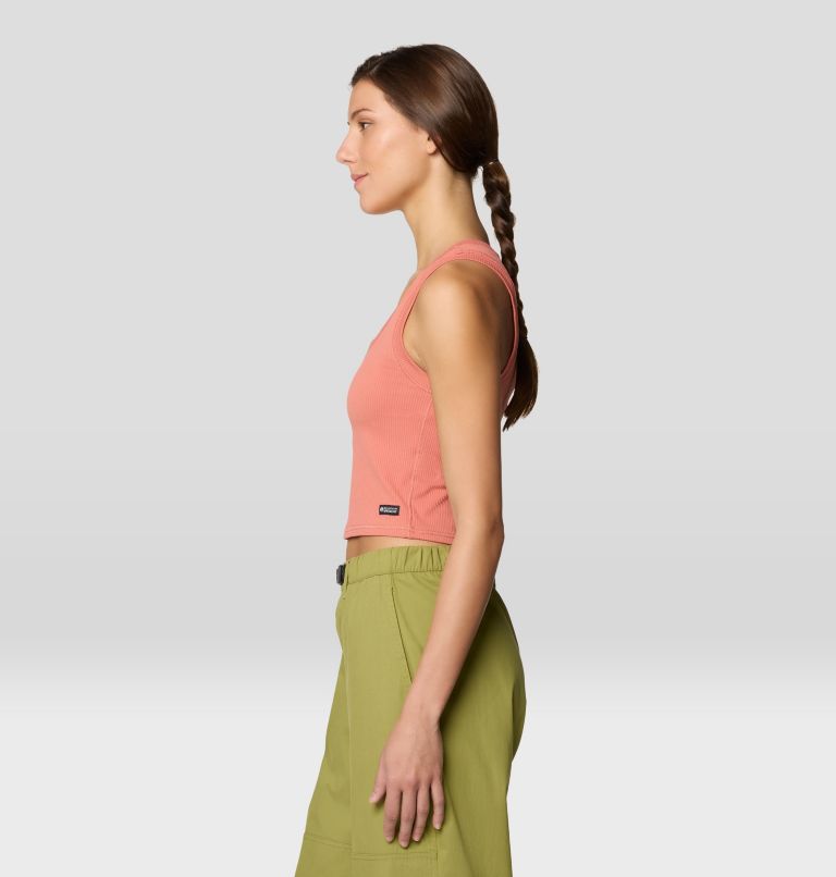 Women's Ribbed Tank, Color: Fleurs, image 4