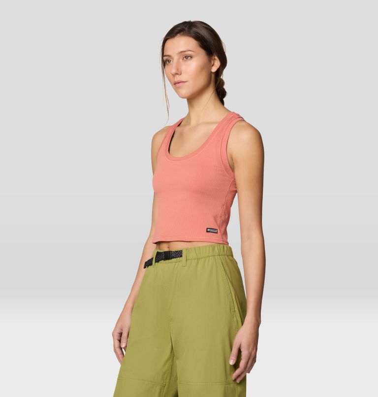 Women's Ribbed Tank, Color: Fleurs, image 6