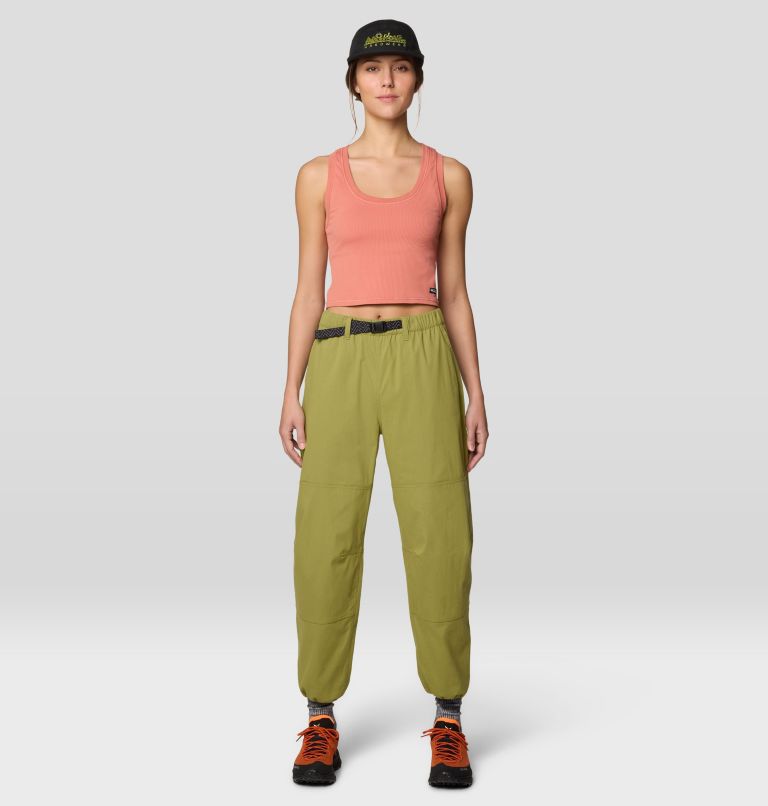 Women's Ribbed Tank, Color: Fleurs, image 2